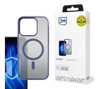 Custodia MagSafe Frosty 3MK per iPhone 15 Pro, colore viola
