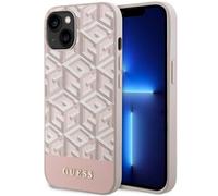 Custodia Guess GCube Stripes per iPhone 14 Plus MagSafe, rosa - Nouvo