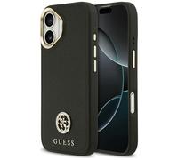 Custodia MagSafe Guess Grained Strass Logo per iPhone 17 nero - Nouvo