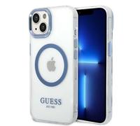 Guess GUHMP14MHTRMB - Custodia rigida per iPhone 14 Plus 6,7", colore: Blu
