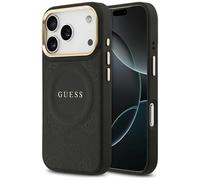 Custodia MagSafe Guess Peony Hot Stamp per iPhone 17 Pro nero - Nouvo