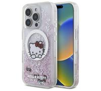 Custodia MagSafe Hello Kitty con glitter liquidi per iPhone 16 Pro Max
