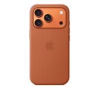 Custodia MagSafe in silicone Apple per iPhone 17 Pro terracotta con tracolla
