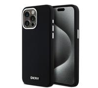 Custodia MagSafe in silicone liquido DKNY per iPhone 14 Pro Max, colore nero