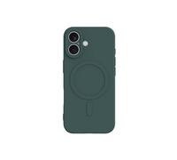 Custodia MagSafe - JUST IN CASE - iPhone 17 - TPU ultra resistente - Verde scuro - Rivestimento in microfibra