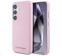 Custodia MagSafe Karl Lagerfeld rosa per Samsung Galaxy S25 Plus.