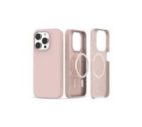 Custodia MagSafe minimalista gommata compatibile con iPhone 14 Pro - Rosa Rosa