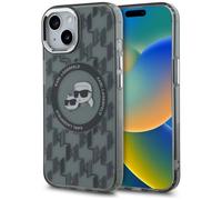 Custodia MagSafe nera per iPhone 15 Plus di Karl Lagerfeld