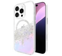 Custodia MagSafe per iPhone 14 Plus decorata con madreperla Pearl Stripes Elegante - Nouvo