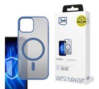 Custodia MagSafe per iPhone 15 3MK, colore blu.