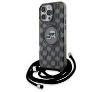 Custodia a tracolla Karl Lagerfeld IML con monogramma Karl & Choupette Head MagS