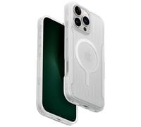 UNIQ Custodia ibrida Combat Active compatibile con iPhone 16 Pro Max, ricarica MAGCLICK (luminosa) (LUME-bianco)