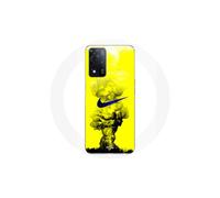 Custodia - MANIACASE - Oppo A93s 5G - Giallo - Morbida - Logo just do it