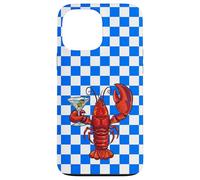 Custodia Martini Lobster a quadretti per cocktail retrò a Custodia per iPhone 13 Pro Max