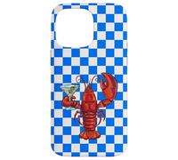 Custodia Martini Lobster a quadretti per cocktail retrò a Custodia per iPhone 14 Pro Max