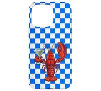 Custodia Martini Lobster a quadretti per cocktail retrò a Custodia per iPhone 15 Pro Max