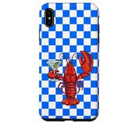 Custodia Martini Lobster a quadretti per cocktail retrò a Custodia per iPhone XS Max