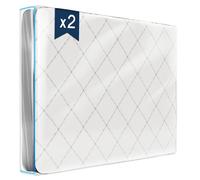 Custodia Materasso in Plastica per Materasso 90x200 cm (Spessore 30 cm) - Set di 2 - Sacco Materasso con Chiusura a Cerniera - Protezione Materasso per Conservazione, Trasloco