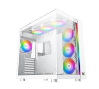 Custodia+Medio+Torre+E-ATX+Xigmatek+Aqua+Ultra+RGB+con+pannelli+vetro%C3%A9s+%28Bianco%29