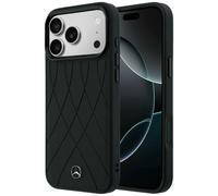 Custodia Mercedes-Benz Crossed Lines MagSafe iPhone 17 Pro nera