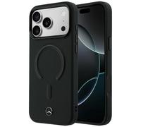 Custodia Mercedes-Benz Leather 3D MagSafe iPhone 17 Pro Max nera