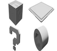 Custodia Micro SD Super Mario Question Block Porta Schede Stampata 3D Kit