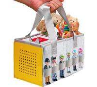 Custodia migliorata per Toniebox Starter set e personaggi Tonies, custodia pieghevole Premium può contenere 30-40 personaggi Tonies, borsa ThxYour (giallo)