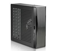 Custodia Mini ITX, SFF Small Form Factor, telaio per computer Mini Tower ideale per HTPC, pannelli ventilati SECC da 0,6 mm, custodia per PC da gioco adatta a schede madri Mini ITX (6,7 "x 6,7") e