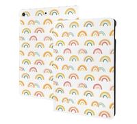 Custodia minimalista con stampa arcobaleno compatibile con iPad di 9a/8a/7a generazione, custodia per tablet compatibile con custodia per iPad da 10,2 pollici, accensione e spegnimento automatico