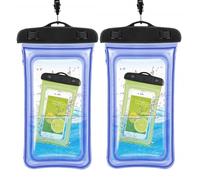 Custodia mobile impermeabile galleggiante misura universale Blu 2 pack