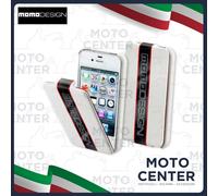 CUSTODIA MOMO DESIGN FLAP CASE RACING BIANCA IPHONE 4/4S CELLULAR LINE