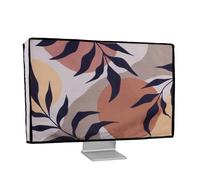 kwmobile Custodia Monitor Compatibile con 27-28" monitor Monitor - Copri Schermo PC - Copertura Antipolvere PC in Lino - Piante e Forme Colorate