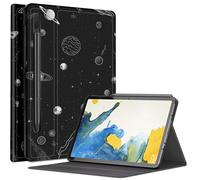 Custodia Moon Space Nebula per Samsung Galaxy Tab S8 (2022) / Galaxy Tab S7 (2020) 11 pollici, custodia con angoli di visualizzazione multipli con S Pen Holder Auto Sleep/Wake per Galaxy Tab S8 2022