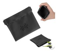 Custodia morbida elastica per auricolari con bottone a pressione/borsa per il trasporto delle cuffie/custodia/tasca