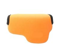 Custodia morbida in neoprene for fotocamera interna adatta for Canon Powershot V1 G1X III G5X, for Sony A6100 A5000 A5100 NEX-5T NEX-3N for obiettivo 16-50 mm(Oranje)