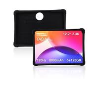 Custodia morbida in silicone compatibile con TCL TAB A1 Plus 9445X 12.2'' 2026 tablet, cover protettiva antiurto con portapenne Per bambini(Black)