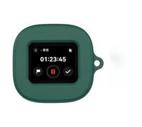 Custodia morbida in silicone per auricolari Soundcore for Liberty 5 Pro Max, guscio protettivo sottile con gancio, custodia portatile per il trasporto, colore bianco (verde scuro)