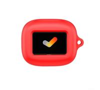 Custodia morbida in silicone per JBL Live Buds 4, antigraffio, resistente agli urti, per auricolari wireless compatibili con colori solidi (rosso)