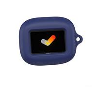 Custodia morbida in silicone per JBL LIVE Buds4, custodia protettiva antigraffio e resistente agli urti, leggera e portatile con facile accesso, nero (blu scuro)