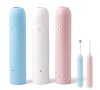 Custodia morbida in silicone resistente alle cadute per spazzolino Oral-B | Previene cadute e graffi. Impermeabile e lavabile con risciacquo per bagni bagnati. Si ricarica con coperchio acceso. Ideale