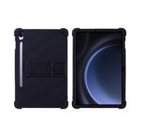 Custodia morbida in silicone X730/X736 compatibile con Samsung Galaxy Tab S11 da 11 pollici il tablet, con supporto regolabile.(Black)
