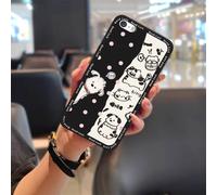 Custodia morbida in TPU compatibile con iPhone 5/5S/SE - Design con simpatici graffiti e cartoni animati, antiurto e resistente alla polvere.