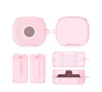 Custodia morbida per auricolari Beats Powerbeats Fit, custodia protettiva antiurto con gancio (rosa)