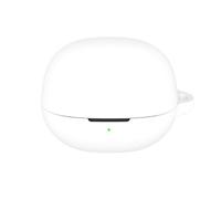Custodia morbida per auricolari QCY MeloBuds N20, custodia protettiva per cuffie, antiurto e antipolvere, con gancio (bianco)