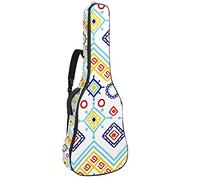 Custodia morbida per basso e chitarra con gancio posteriore Loop Electirc Chitarra zaino Bohemia Boho Cutecm spessa imbottitura di sicurezza Boemia Boho carino