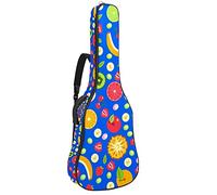 Custodia morbida per basso e chitarra con gancio posteriore Loop Electirc Chitarra zaino estate frutta banana kivicm spessa imbottitura di sicurezza estate frutta banana kivi