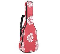 Custodia morbida per basso e chitarra con gancio posteriore Loop Electirc Chitarra zaino foglie ananas coralcm spessore imbottitura di sicurezza foglie ananas corallo