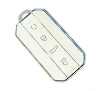 Custodia morbida per chiave auto in TPU per SUV compatto 2025 con telecomando a 4 pulsanti, custodia protettiva antiurto impermeabile con portachiavi, nero e bianco, confezione da 2 (bianco)