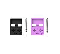 Custodia Morbida per Console di Gioco MIYOO Cover Protettiva In Silicone, con Antiscivolo e Cordino Nero e Viola