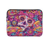 Custodia morbida per laptop da 13-14 pollici Cinco De Mayo Carnival Of The Dead con cerniera per viaggi di lavoro